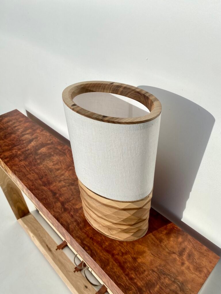 lampe design en bois