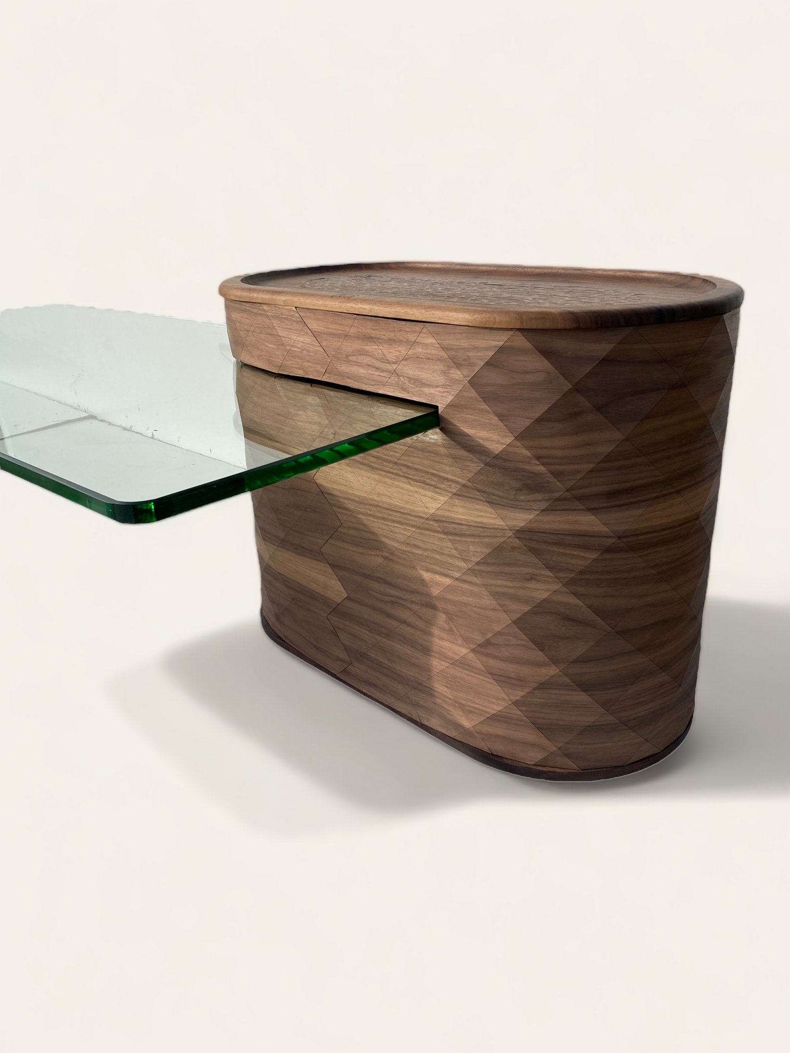 Table basse en verre et bois – Modulus – Image 3