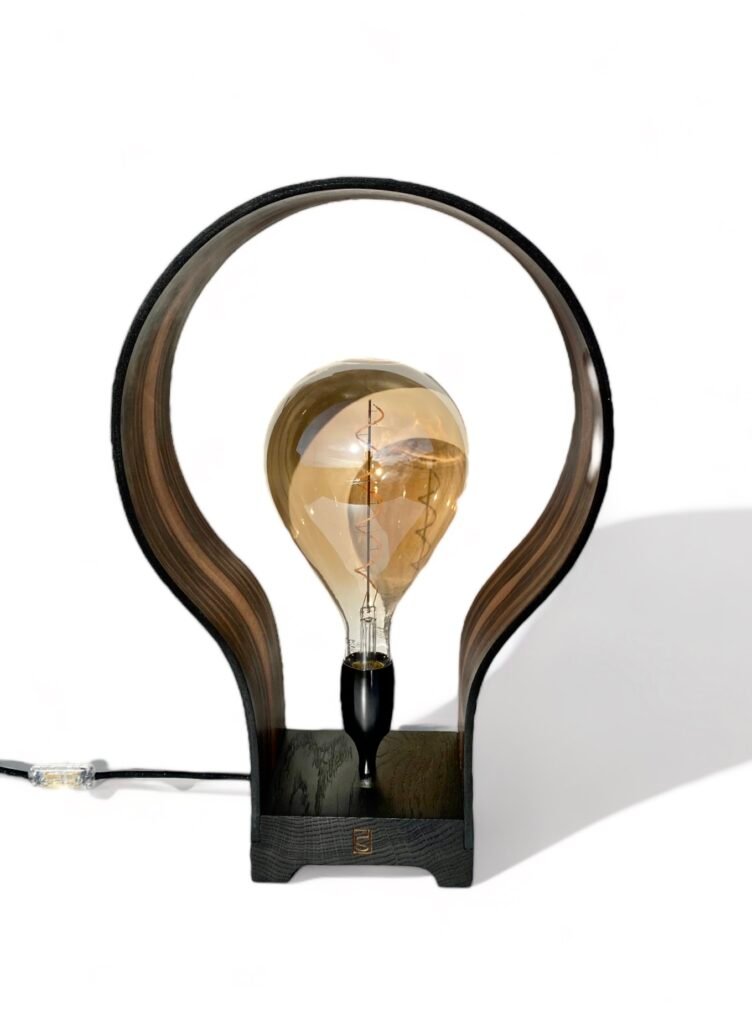 lampe design en bois
