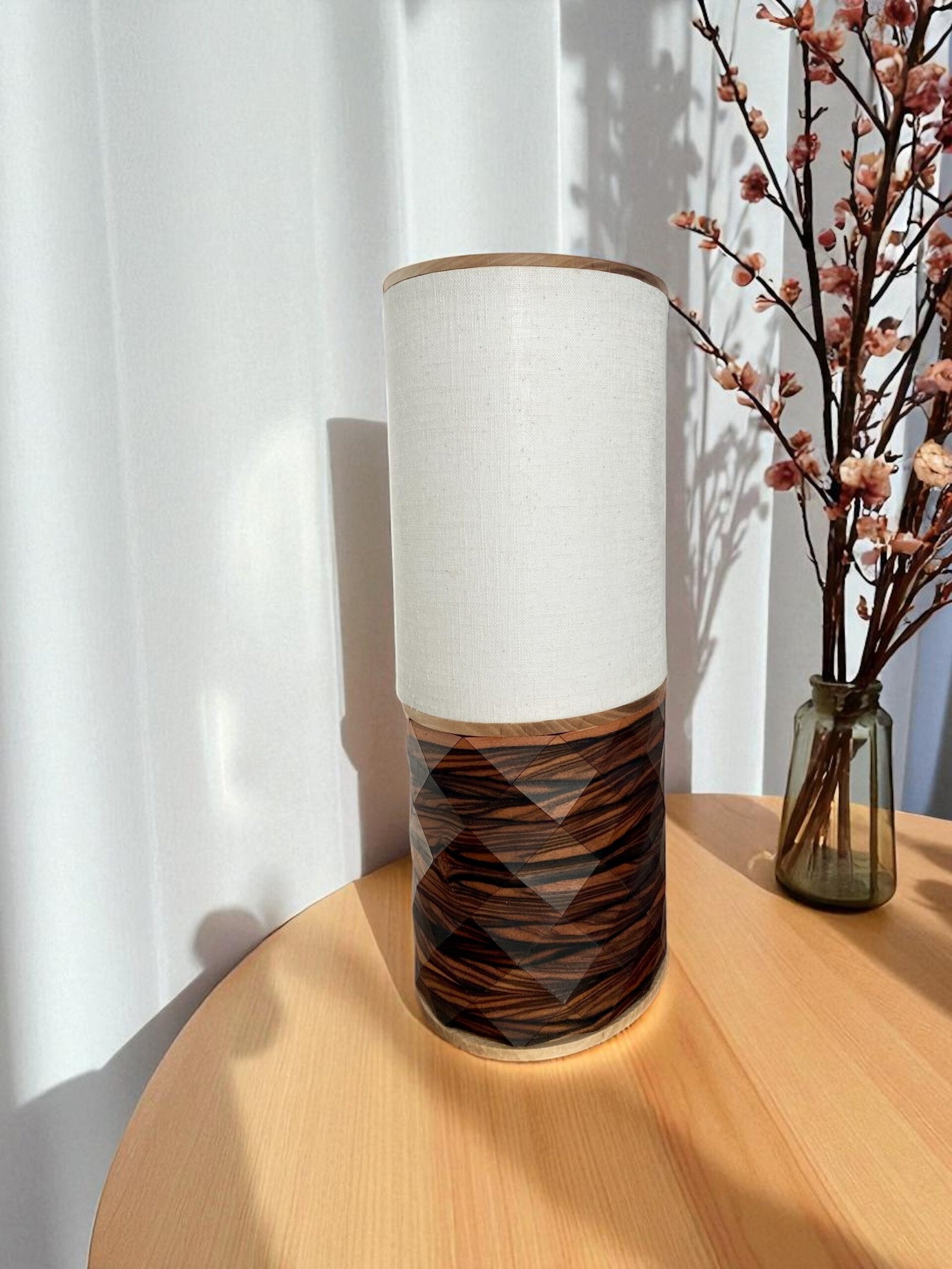 Lampe design en Ebène de Macassar - ELIPSIS – Image 2