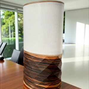 Lampe design en Ebène de Macassar - ELIPSIS