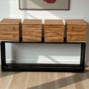 Console design bois « Cubae » – Orme du Japon