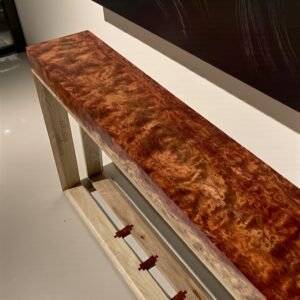 Console design "Lava" - Bubinga pommelé