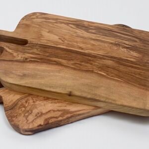 Planche à découper rectangulaire — Frêne monobloc, poignée intégrée