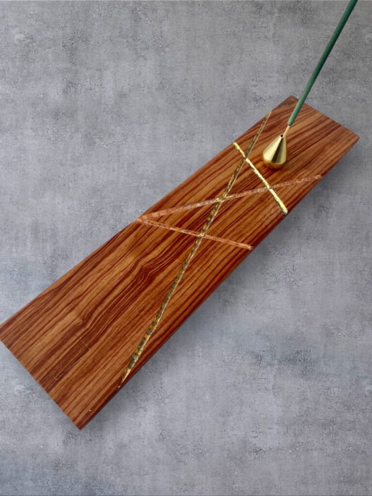Porte-encens en Palissandre "Zig zag"