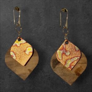 Boucles d'oreilles en bois - Ombra