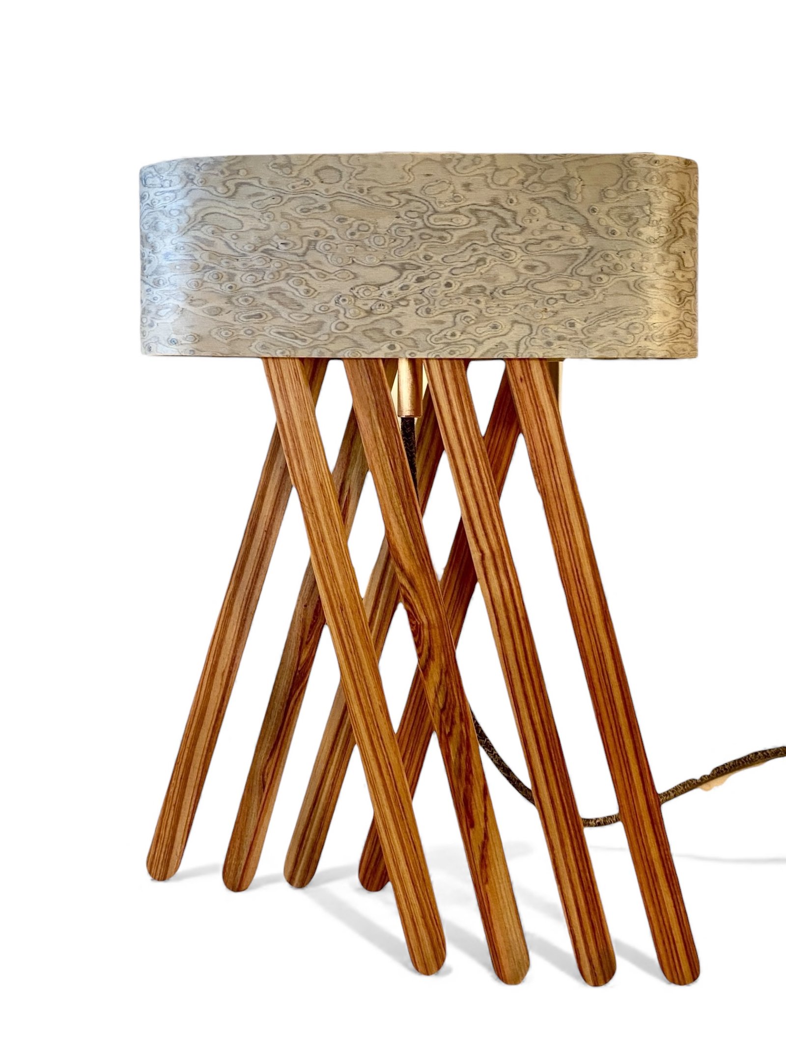 Luminaire design en bois “Octopus” – Création artisanale unique – Image 2